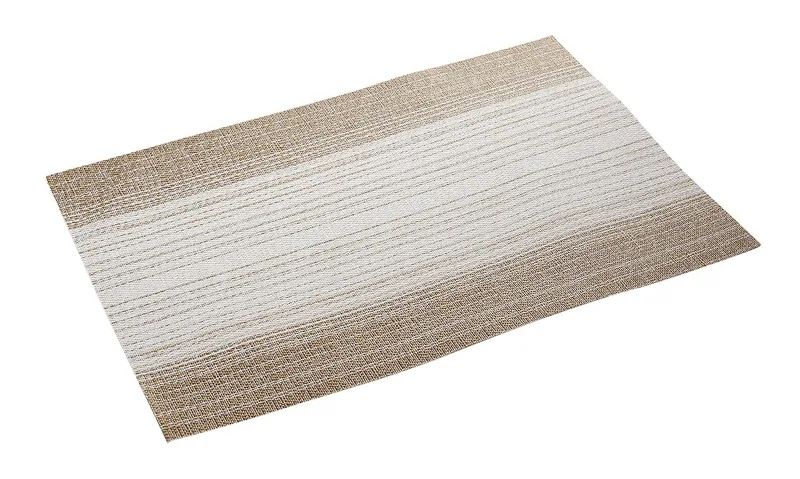 Σουπλά Pvc-Polyester Μπεζ-Λευκά ESPIEL 45x30εκ. PUL502K6 (Σετ 6 Τεμάχια) (Ύφασμα: Polyester, Υλικό: PVC, Χρώμα: Λευκό) - ESPIEL - PUL502K6