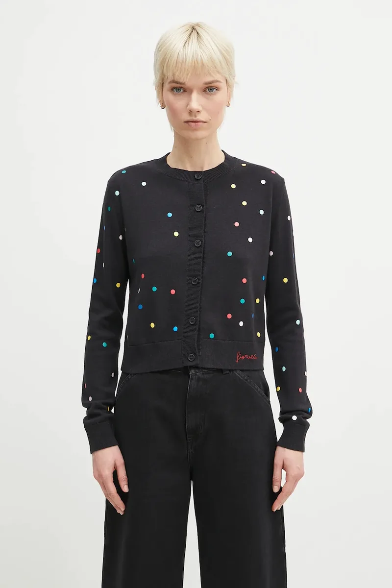 Fiorucci Μάλλινη ζακέτα Fiorucci Confetti Dot Print Logo