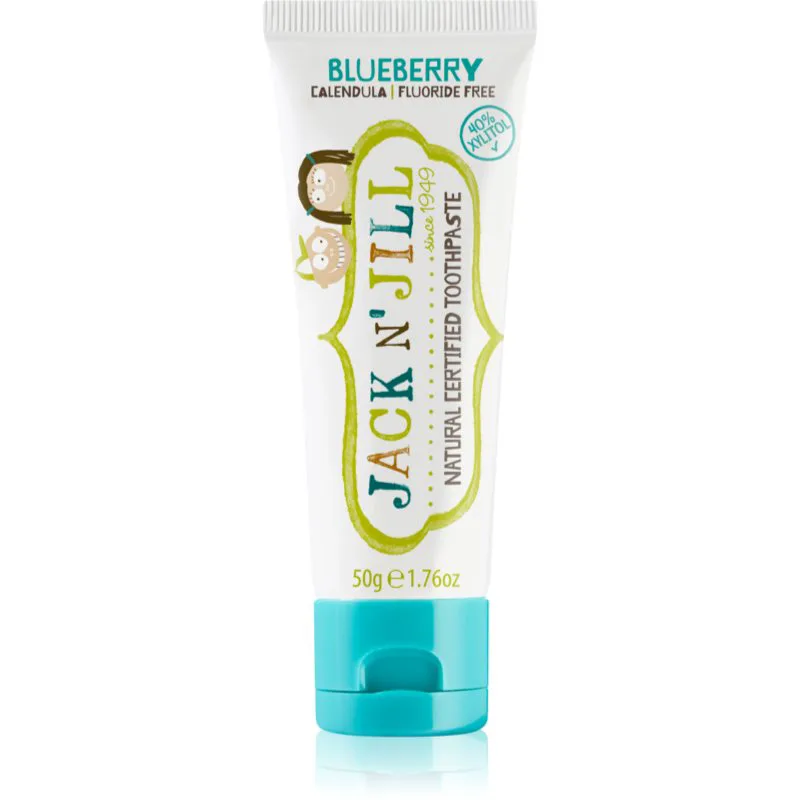 Jack N’ Jill Natural φυσική οδοντόπαστα για τα παιδιά γεύση Blueberry 50 γρ