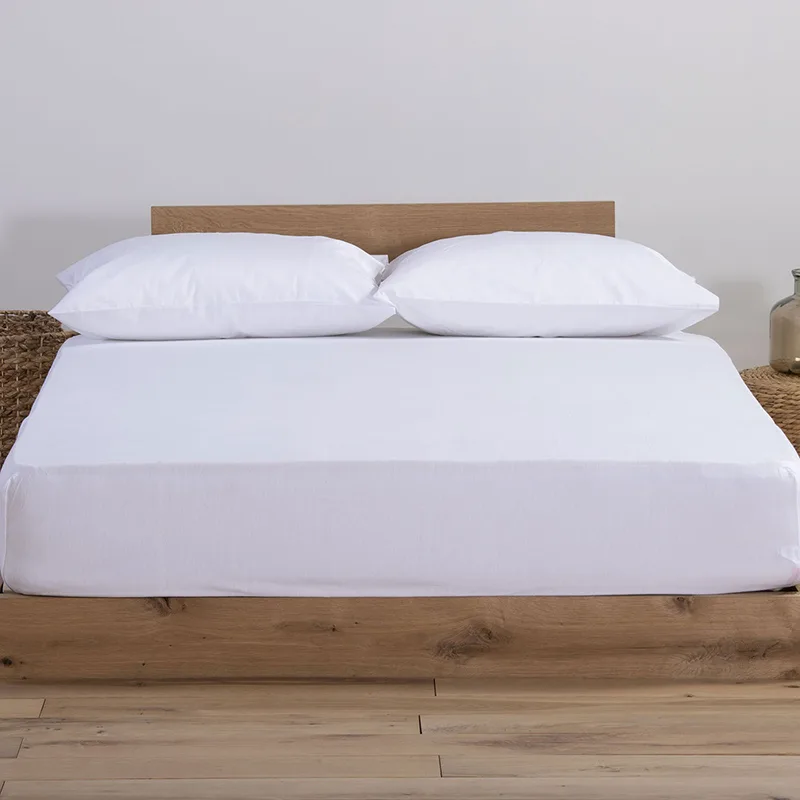 Σεντόνι Μεμονωμένο Διπλό 140x200+30 Nef Nef Jersey 200-White Με Λάστιχο (140x200+30)