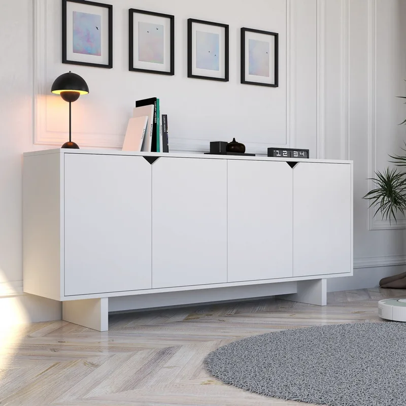 Κονσόλα Doruk - White 360Ale1107 (180x80,6x40 cm)