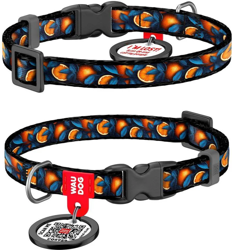 ΠΕΡΙΛΑΙΜΙΟ WAUDOG ORANGES PLASTIC FASTEX XS (10MM / 20-30CM)