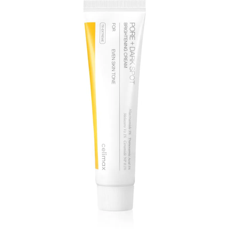 celimax Pore+Dark Spot Brightening Cream λαμπρυντική κρέμα για επιδερμίδα με υπέρχρωση 35 ml