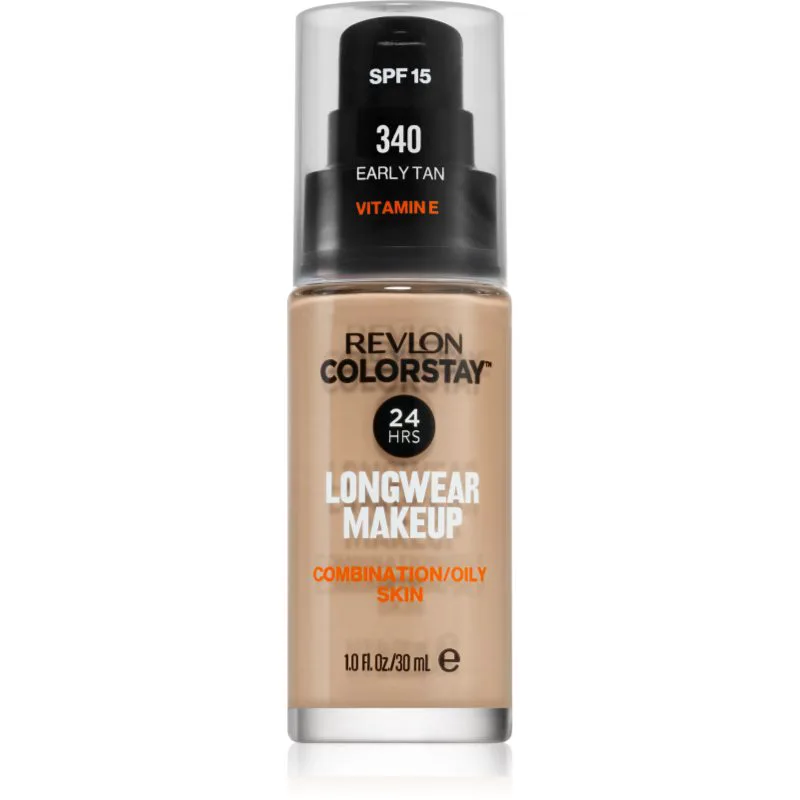 Revlon Cosmetics ColorStay™ SPF 15 μακράς διαρκείας ματ μεικ απ για μικτή και λιπαρή επιδερμίδα απόχρωση 340 Early Tan 30 ml