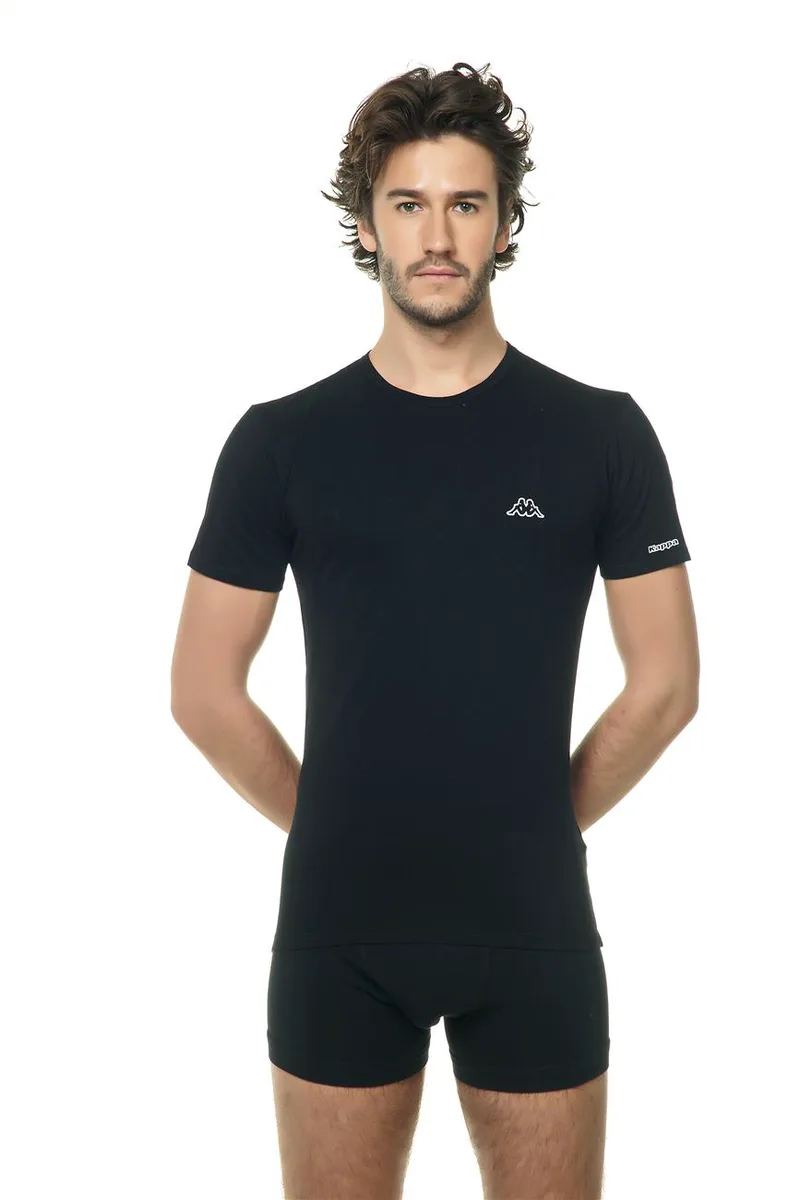 Αντρική φανέλα kappa cotton. ΜΑΥΡΟ