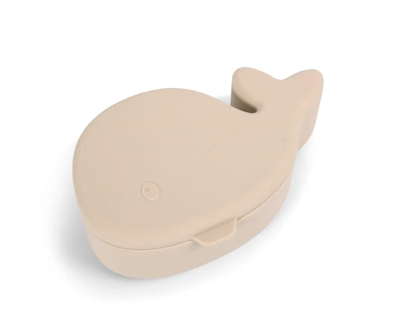 Filibabba Christian the Whale Snackbox - Toasted Almond
