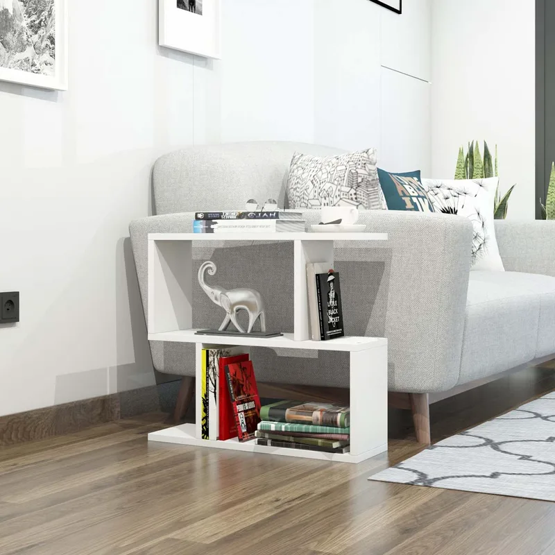 Βιβλιοθήκη Δαπέδου 4 Θέσεων (60x20x55) A-G Lale 769FAF2807 White