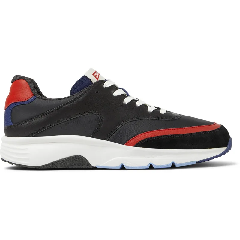CAMPER Drift - Sneakers Για Ανδρικα - Μαύρο,Κόκκινο,Μπλε,Κόκκινο,Μπλε, Μέγεθος 39, Cotton fabric/Smooth leather