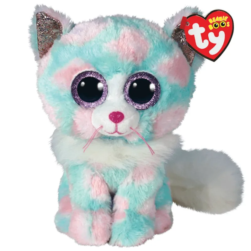 Ty Beanie Babies Opal Plushie Λούτρινο Παιδικό Παιχνίδι Παστέλ Γάτα 1 Τεμάχιο