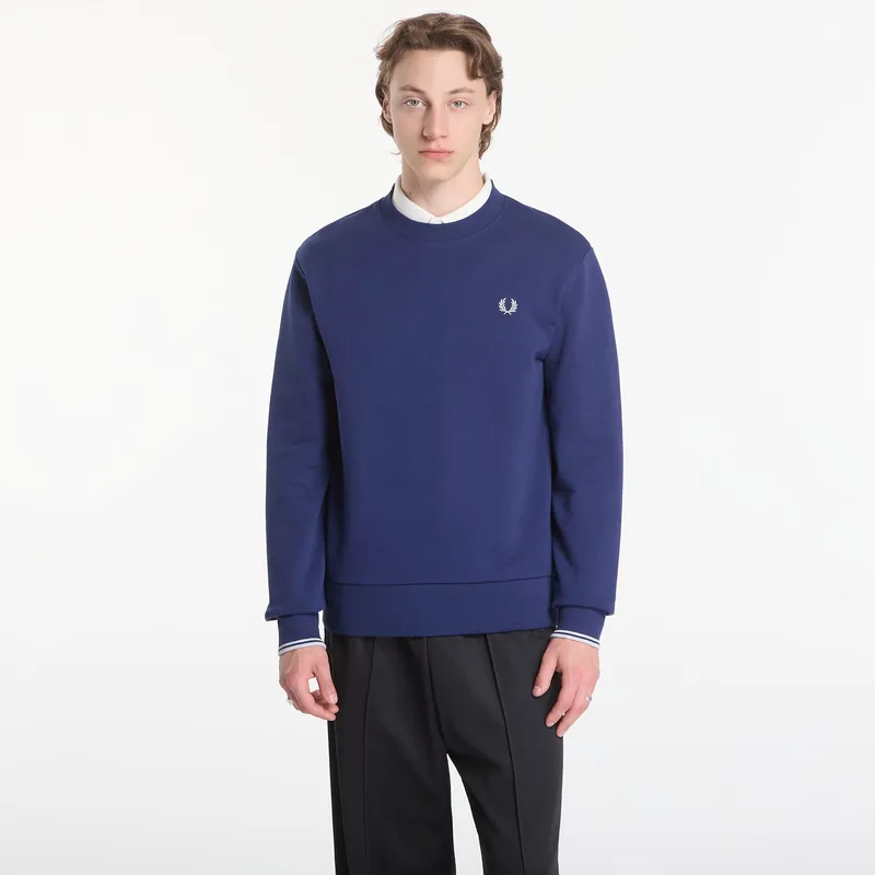 Φούτερ Fred Perry Crew Neck Sweatshirt Blue XL