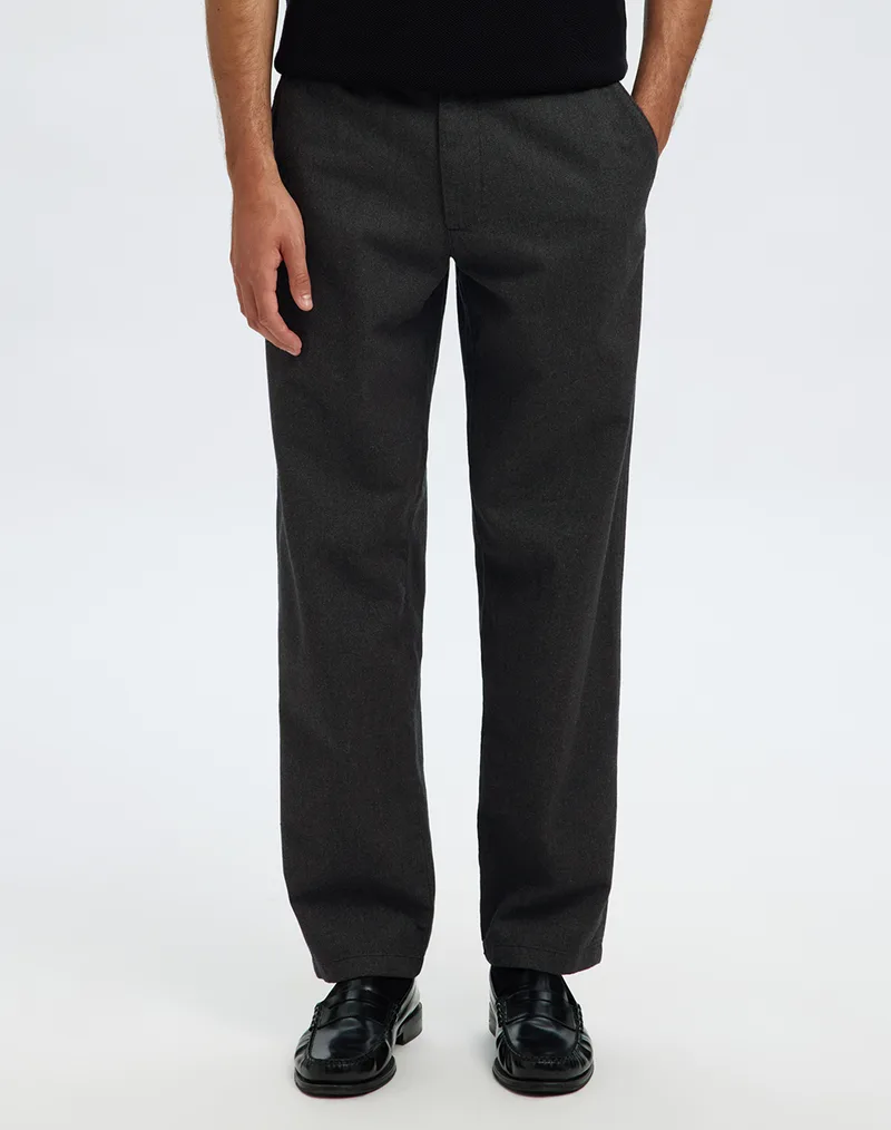 SELECTED SLH175-SLIM MILES BRUSHED PANT W NOOS 16090139-Dark GreySTRUCTURE DarkGray