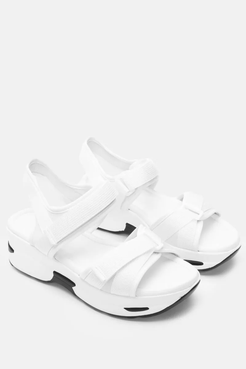 Sneakers Sandals με Λουράκια & Scratch - Λευκό