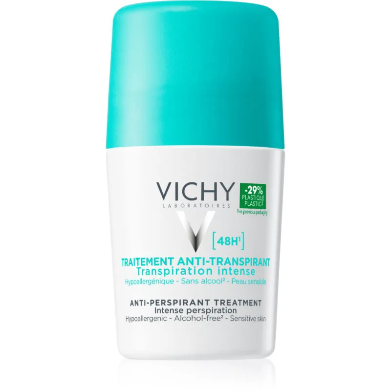 Vichy Deodorant 48h αντιιδρωτικό ρολλ-ον για την αντιμετώπιση της υπερβολικής εφίδρωσης 48h 50 ml