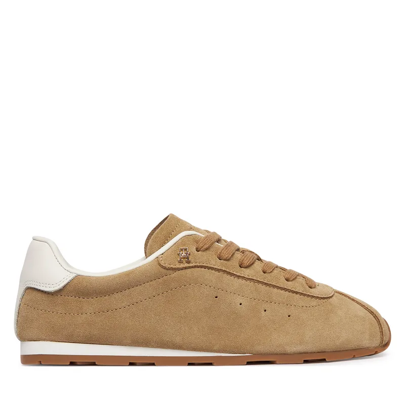 Αθλητικά Tommy Hilfiger Th Bella Low Runner Suede FW0FW09189 Μπεζ