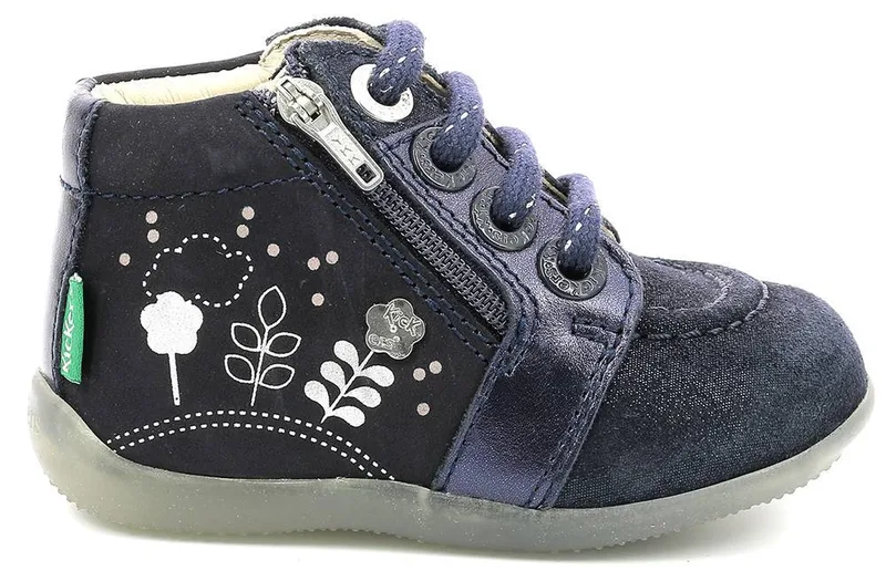 ΜΠΟΤΑΚΙ KICKERS BE FLOWER 878640 ΣΚΟΥΡΟ ΜΠΛΕ (EU:25)