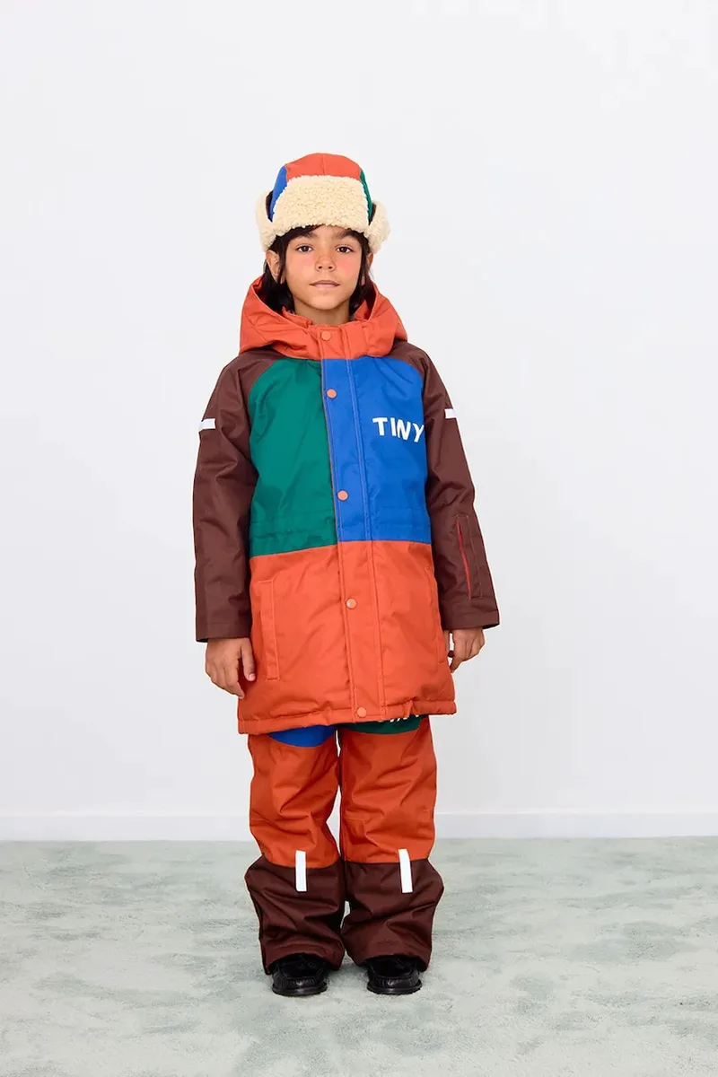 Παιδικό παντελόνι σκι Tinycottons COLOR BLOCK SNOW PANT