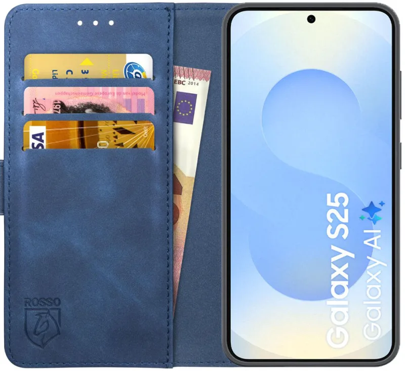 Θήκη Samsung Galaxy S25 Κόκκινο Element PU Πορτοφόλι - Blue (8719246463112)