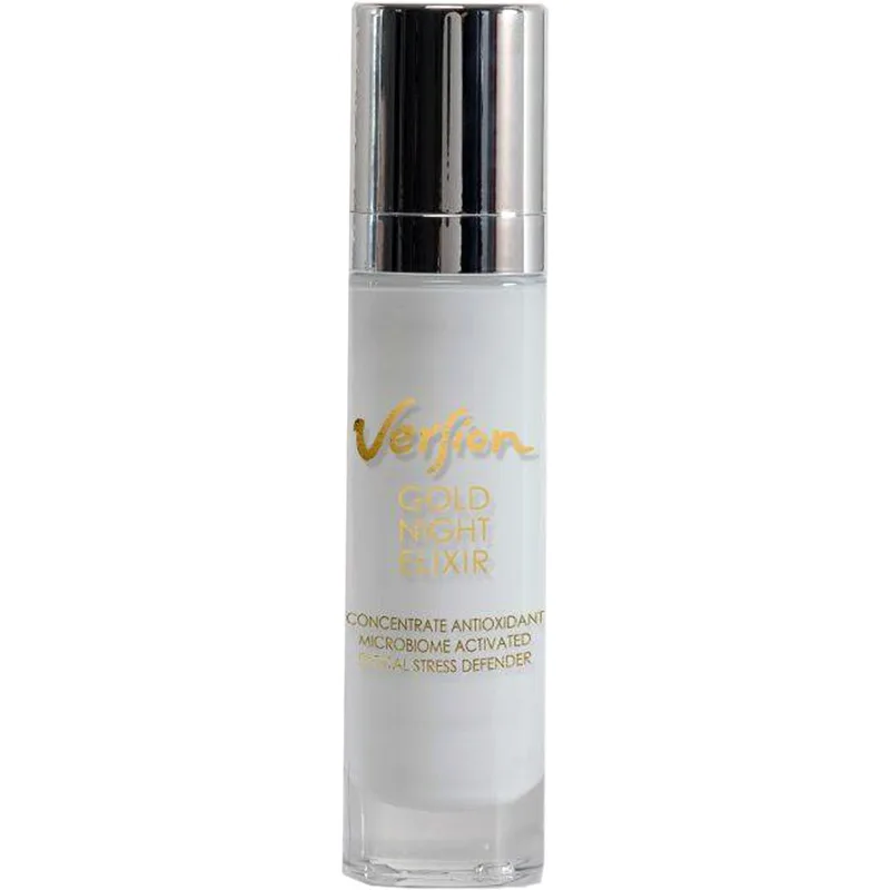 Version Χρυσό Night Elixir Antioxidant Cream Αντιοξειδωτική & Αντιρυτιδική Κρέμα Νύχτας Προσώπου & Λαιμού για Λάμψη 50ml
