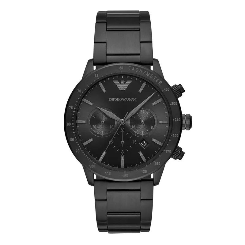 EMPORIO ARMANI Mario Black Stainless Steel Bracelet AR11242