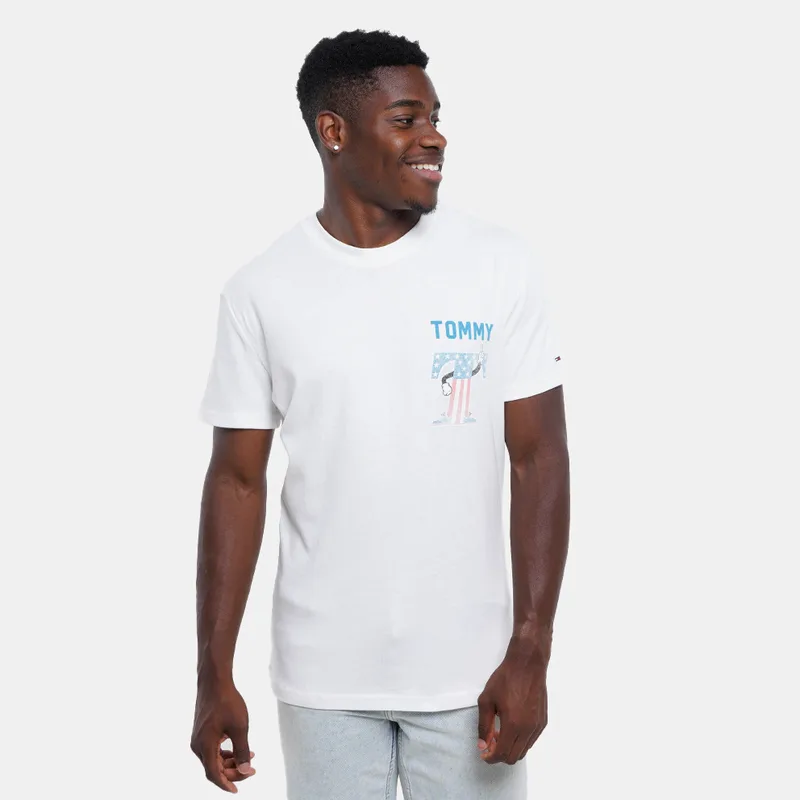 Tommy Jeans Usa Script Ανδρικό T-Shirt (9000243752_6212)