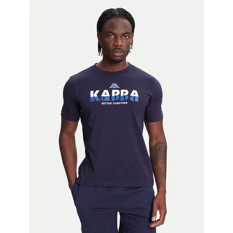 Kappa T-Shirt 351U8KW 193 Σκούρο μπλε Regular Fit
