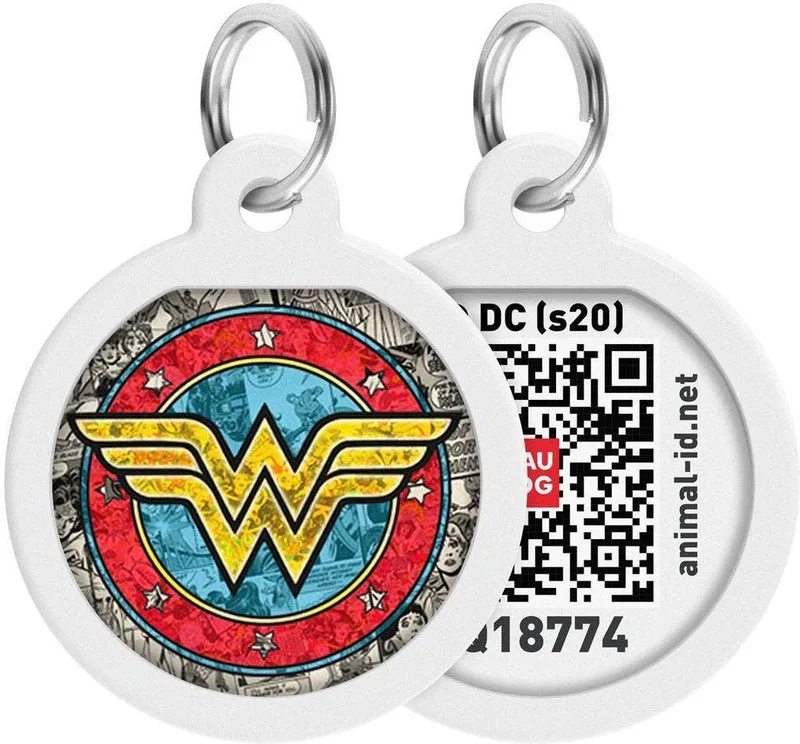ΤΑΥΤΟΤΗΤΑ WAUDOG METAL PET TAG WONDER WOMAN (25MM)