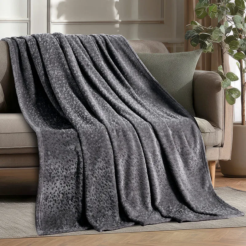 Κουβέρτα Καναπέ-Ριχτάρι 130x170 Melinen Giza Dark Grey