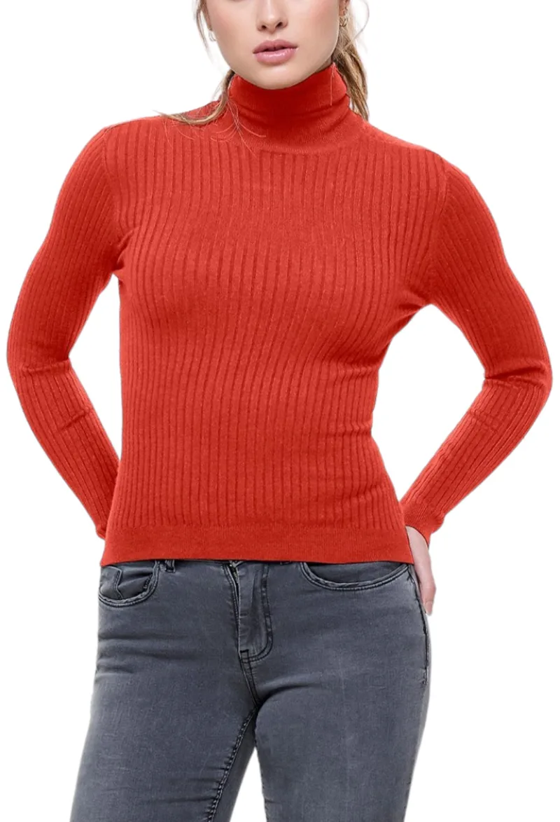 Μπλούζα Μακρυμάνικη Only Onlkarol Rollneck 15165075-Tigerlily Γυναικείο