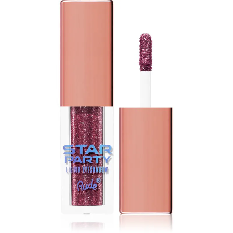 Rude Cosmetics Star Party Υγρή γκλίτερ σκιά ματιών απόχρωση She's A Star 3.5 γρ