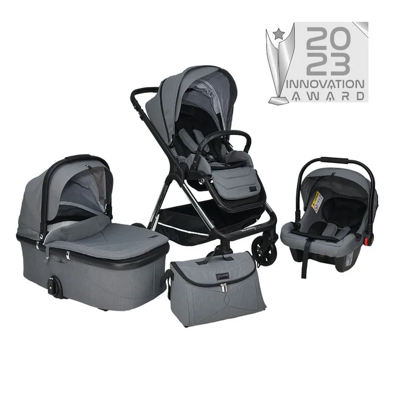 Πολυκαρότσι Bebe Stars Nammos 3 In 1 Grey