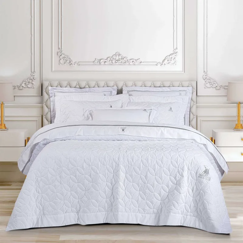 ΚΟΥΒΕΡΛΙ KING SIZE GREENWICH POLO CLUB CLASSIC 2357 WHITE 240Χ250CM