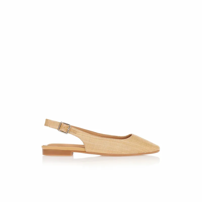 Γόβες TSOUKALAS slingback μπεζ ΜΠΕΖ