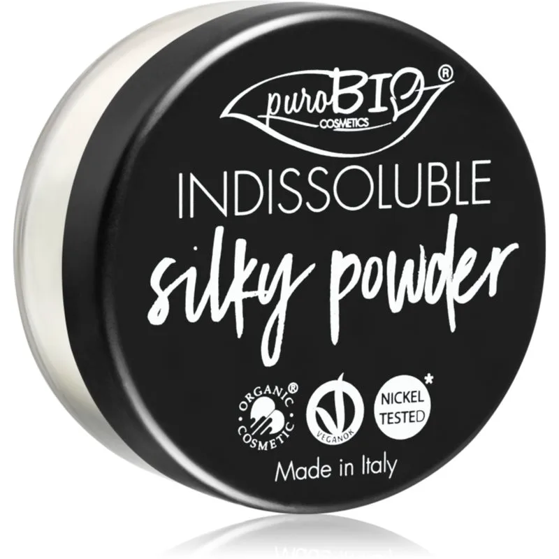 puroBIO Cosmetics Indissouble ματ πούδρα σκόνη απόχρωση 01 Translucent 8 γρ