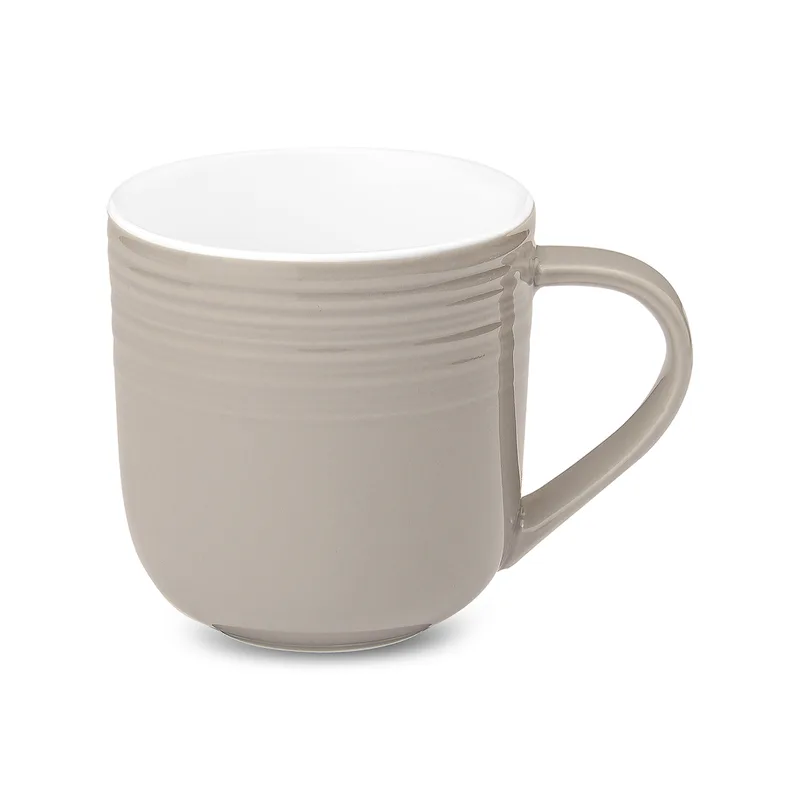 Σετ Κούπες 6τμχ Πορσελάνης Jasper Taupe 360ml CRYSPO TRIO 25.022.25 (Υλικό: Πορσελάνη, Χρώμα: Μπεζ) - CRYSPO TRIO - 25.022.25