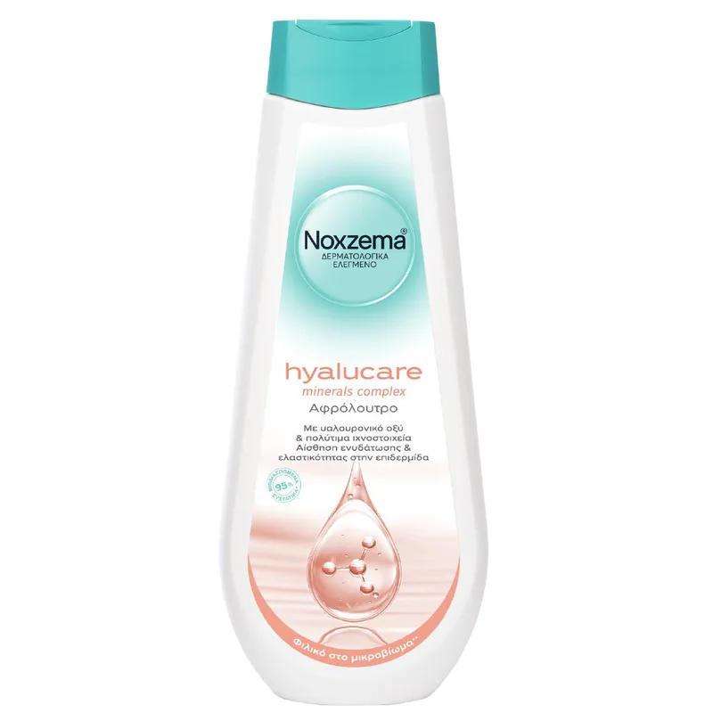 Noxzema Hyalucare Minerals Complex Shower Gel Ενυδατικό Αφρόλουτρο με Υαλουρονικό Οξύ & Πολύτιμα Ιχνοστοιχεία για Αίσθηση Ελαστικότητας στην Επιδερμίδα 750ml
