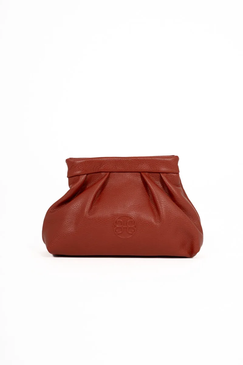Bonendis Kiss Δερμάτινο Pouch Πορτοκαλί