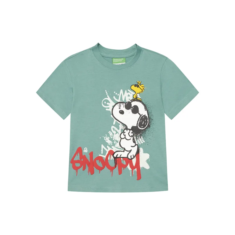 United Colors Of Benetton T-Shirt 3X1SG10JW Πράσινο Regular Fit