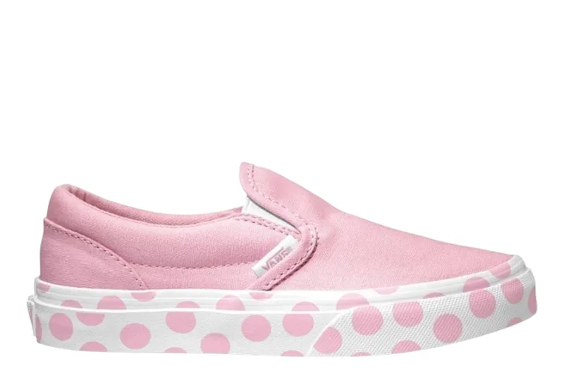 Slip On Vans Uy Classics Polka Dot VN0A32QINFC1-Pink Lady-True White Unisex Παιδικό