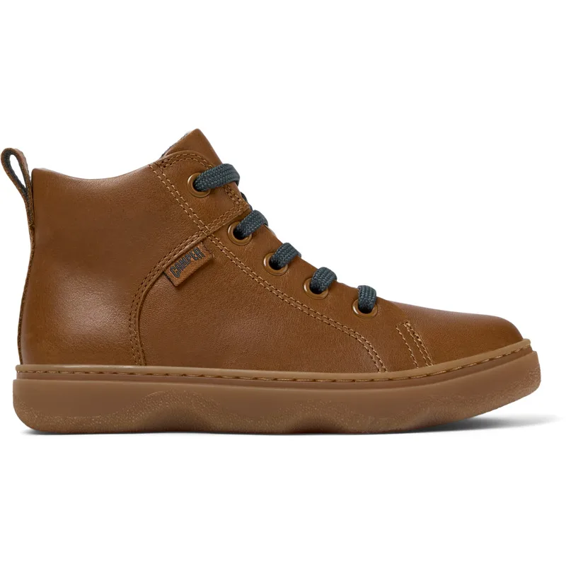 CAMPER Kiddo - Μπότες Για Παιδιά - Καφέ, Μέγεθος 37, Smooth leather