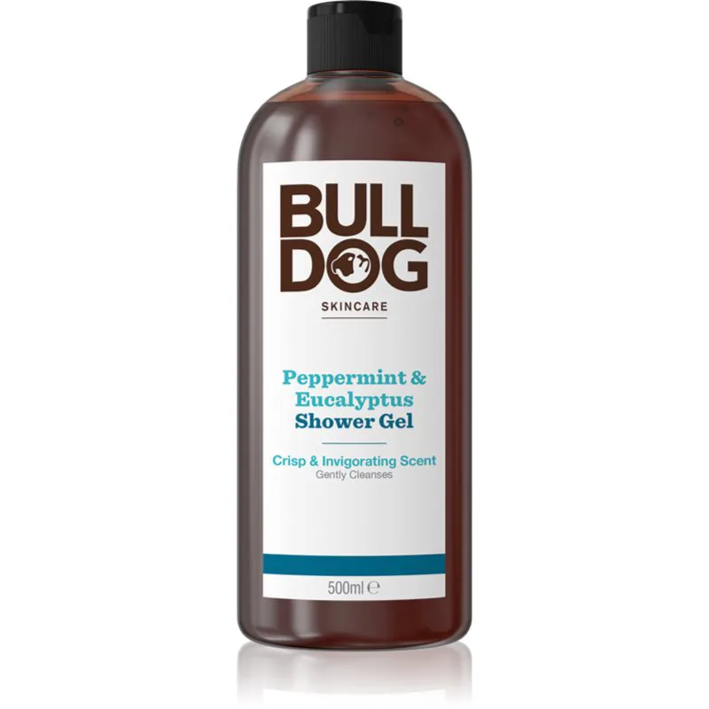 Bulldog Peppermint & Eucalyptus Shower Gel τζελ για ντους για άντρες 500 ml
