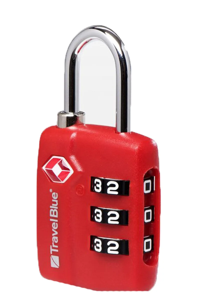 Λουκέτο Travel Blue Ασφαλείας Με Συνδυασμό TSA 036-RED