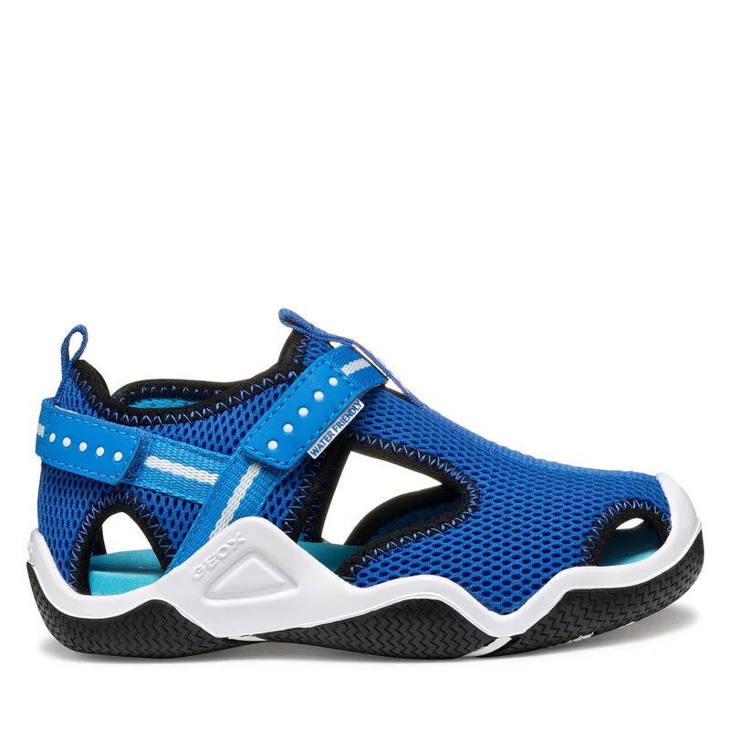 Σανδάλια Geox Jr Wader J1530A 14 C4011 S Μπλε