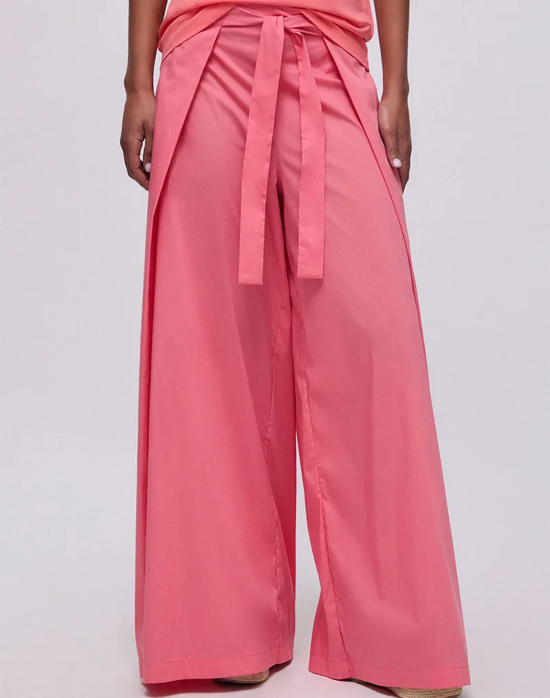 LIU JO BEACHWEAR_VA6C05_ECS PANT.LUNGO T.UNITA ΠΑΝΤΕΛΟΝΙ ΓΥΝΑΙΚΕΙΟ VA6144TS330-61640 Coral