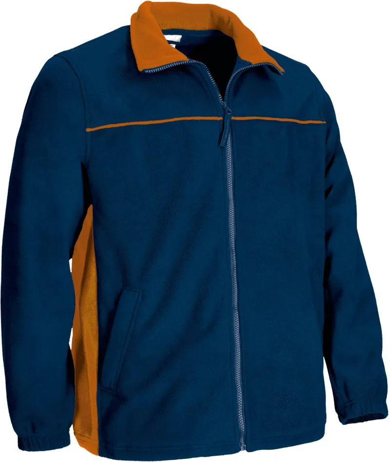 Fleece Jacket THUNDER Valento FPVATHUMN Orion Navy Blue-Party Πορτοκαλί