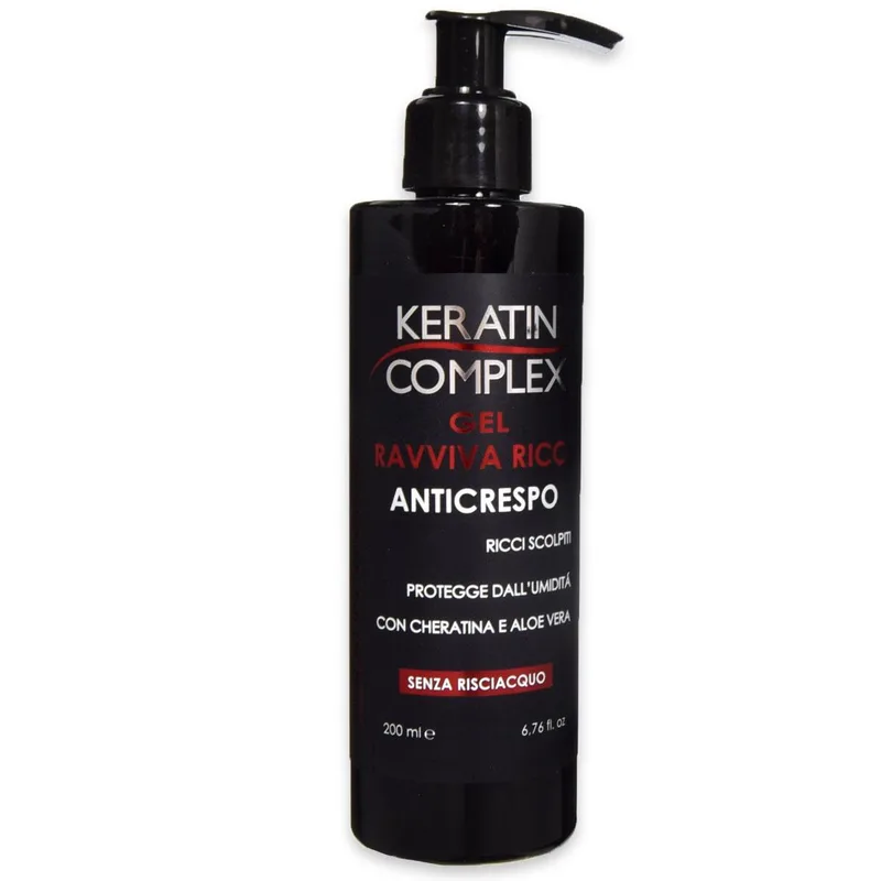 Keratin complex anti-frizz curl reviving gel 200 ml