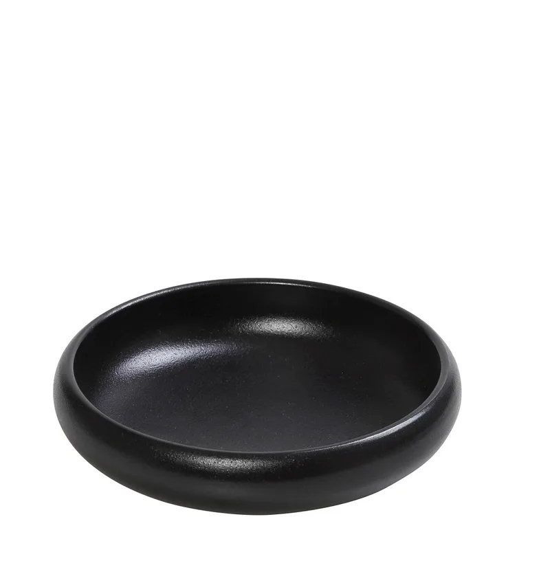 Πιατάκι Σερβιρίσματος Stoneware Μαύρο Mianmar ESPIEL 15x4,4εκ. GMT209K4 (Σετ 4 Τεμάχια) (Χρώμα: Μαύρο, Υλικό: Stoneware) - ESPIEL - GMT209K4
