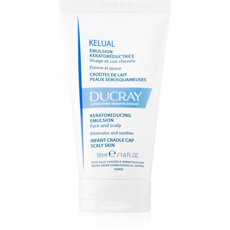 Ducray Kelual Emulsion Γαλάκτωμα για σμηγματορροϊκή δερματίτιδα για παιδιά από τη γέννηση 50 ml