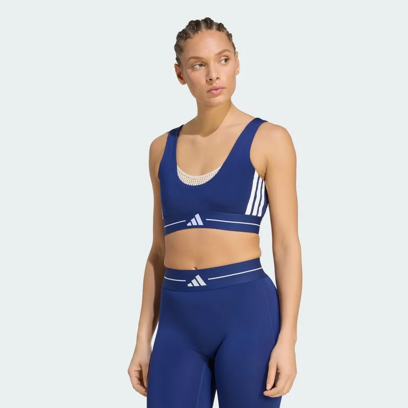 adidas W Hyperglam 3-Stripes Color Block Light Bra (9000284500_5123)