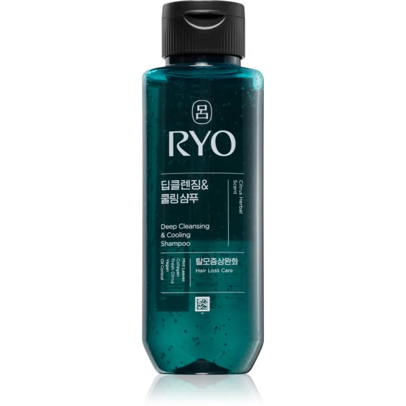 RYO Deep Cleansing & Cooling Shampoo σαμπουάν για βαθύ καθαρισμό με δροσερό αποτέλεσμα 180 ml