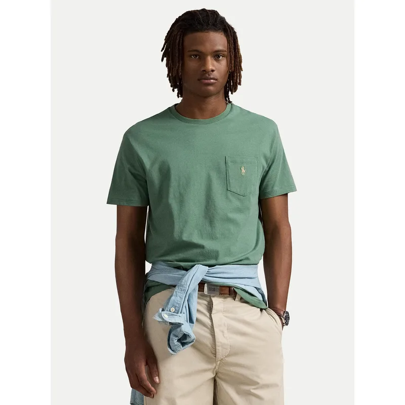 Polo Ralph Lauren T-Shirt 710704248270 Πράσινο Regular Fit